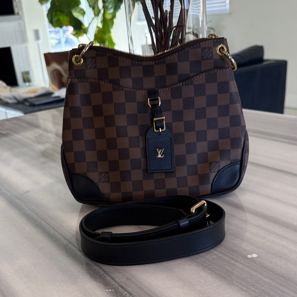 Louis Vuitton Odeon PM Crossbody Bag in Damier Ebene